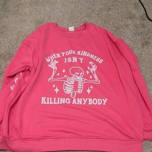 Pink Graphic Sweatshirt